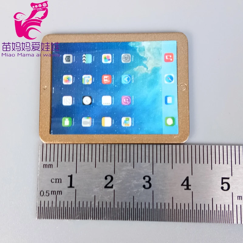 Mini Phone Mobile Laptop for 1/12 1/8 Bjd Doll Barbie 23 H9d1806ff055744afb7b845b62b1bf1b4f