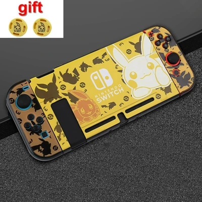Marios Pokemons NAND Switch жесткий защитный чехол для Nintendo doswitch NS консоль и контроллер Joy-Con прямая стыковка - Цвет: 7 with gift