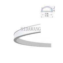 2 м сгибаемый гибкий светодиодный алюминиевый профиль для 12 мм светодиодной ленты SDW021