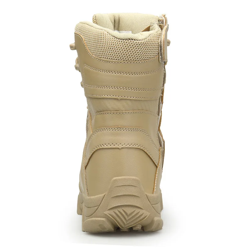  2019 Men High Quality Military Leather Boots Special Force Tactical Desert Combat Boots Man Outdoor