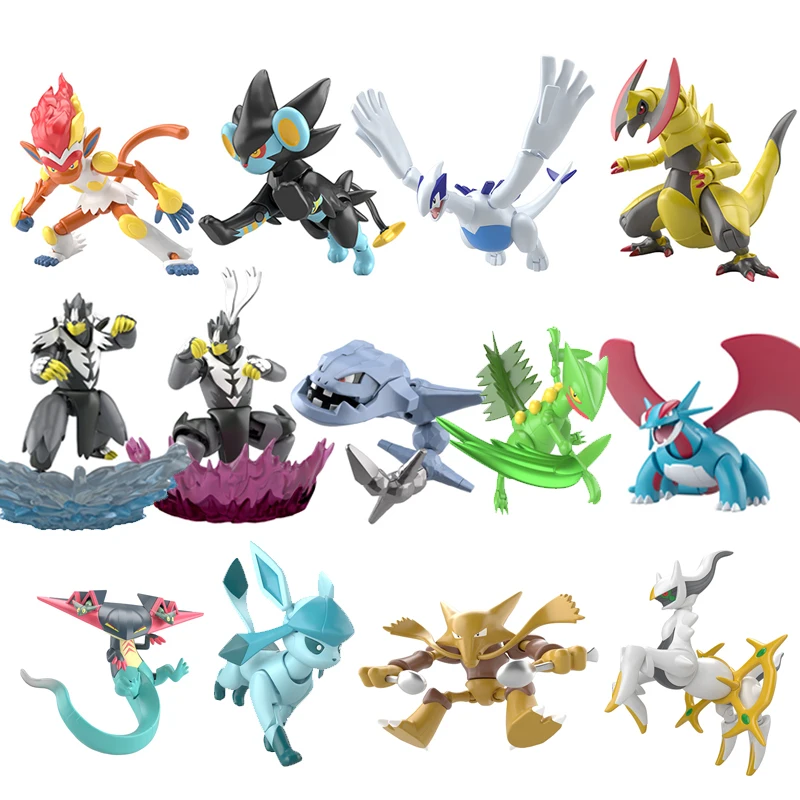 Bandai SHODO 5 6 7 Series Assembly Model Pokemon Anime Figure Lugia Haxorus Infernape Luxray Action Collection Toys | Игрушки и хобби