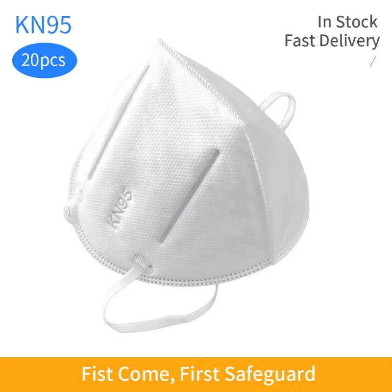 

KN95 Disposable Mouth Medical Mask 95% Filtration Mask Non-Woven Fabric Protective Masks-Anti-Dust Personal Protective