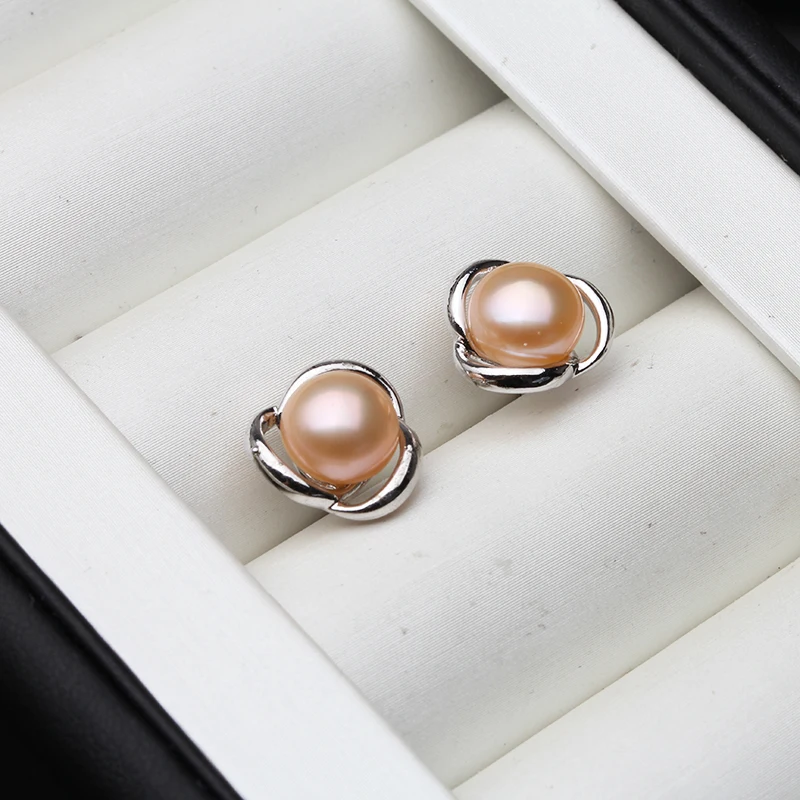 925 Sterling Silver Woman Earrings Exquisite Leaf Pearl Earrings Female Jewelry Wedding Earring Gift