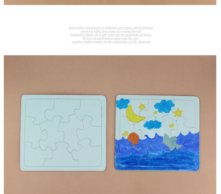4 стиля пустая раскраска головоломка бумага белая доска формы для детей изделия «сделай сам» головоломка окраска граффити живопись развивающие игрушки