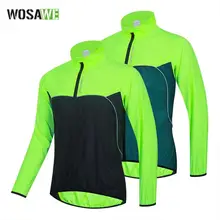 WOSAWE giacca da ciclismo riflettente leggera antivento Mountain Bike MTB cappotto antivento da corsa abbigliamento da bici giacca a vento