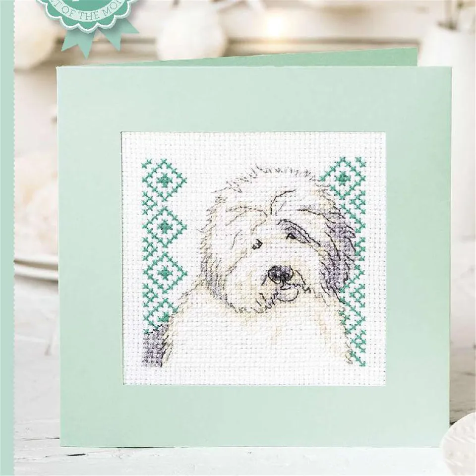 

CD393 Cross Stitch Kit Package Greeting Cards Needlework Counted Cross-Stitching Kits Christmas Mother's Father's Day Birthday