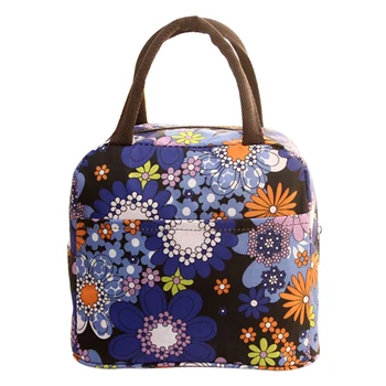 

Snacks Thicken Lunch Bag Carry Tote Picnic Cooler Box Pouch Food Printing Thermal Insulated Waterproof Travel Portable Storage