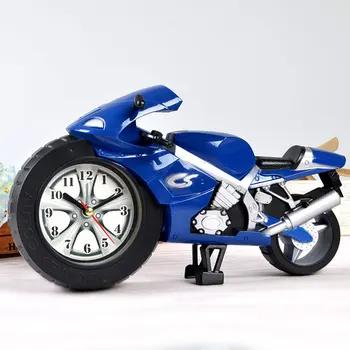 

Living Room Fashion Alarm Clock Simple Bedside Bedroom Alarm Clock Retro Motorcycle Model Children Bedside Home Decoration CC7NZ
