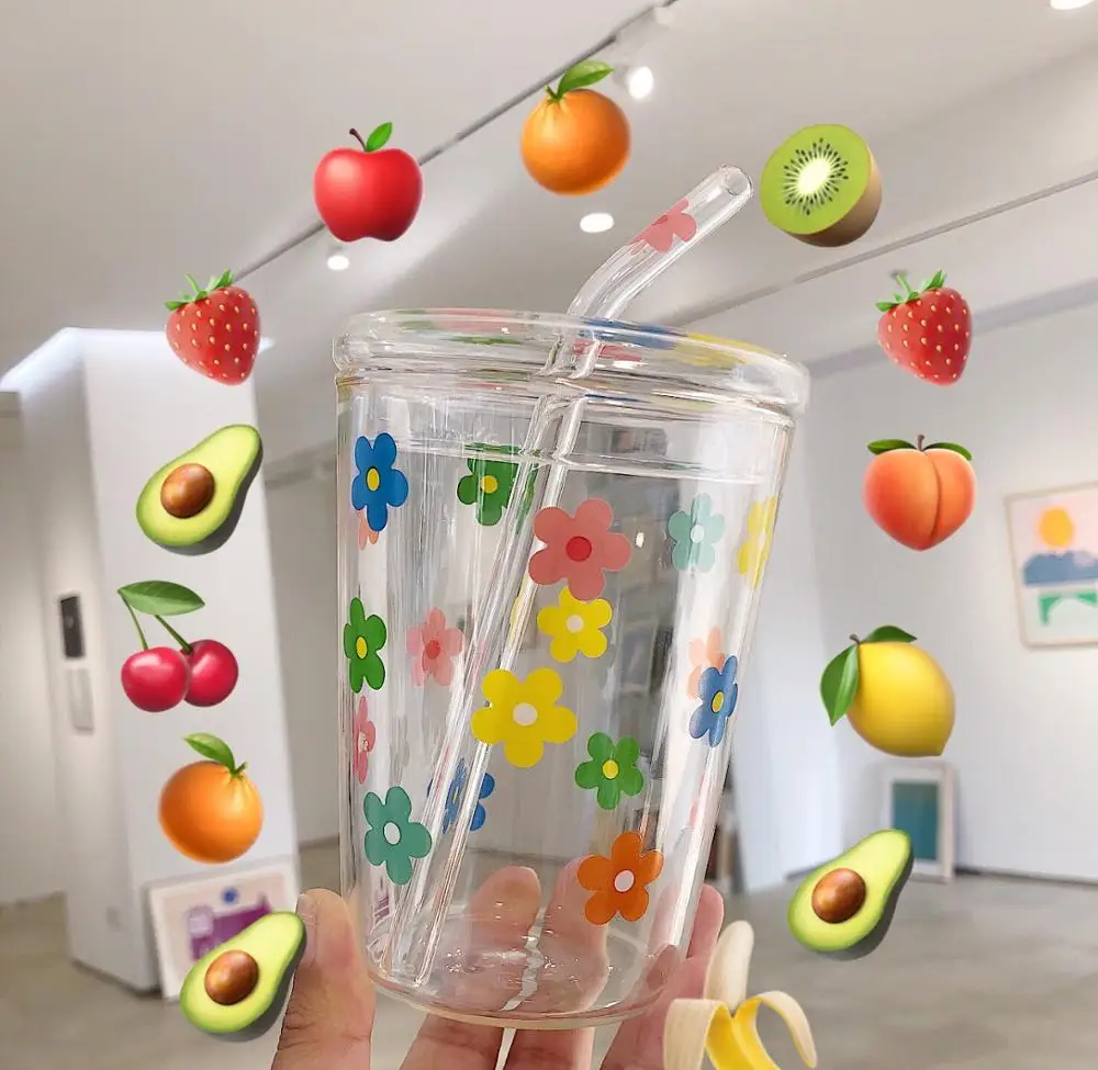 Howteleecreactive instagram стаканчик для воды hyuna стиль маленькая стеклянная соломенная