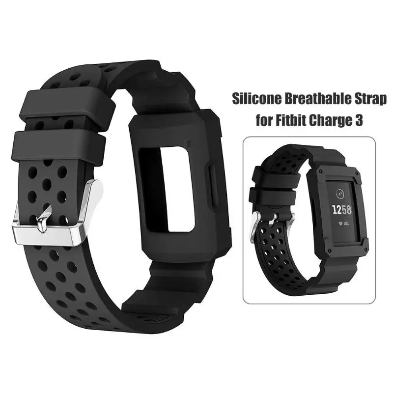 Силиконовый браслет сменный ремешок для Fitbit Charge 3 часов Ремешок Smart Wacth