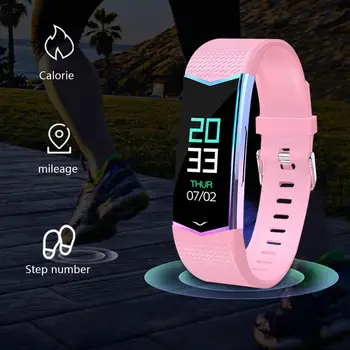 

LV08 Smart Waterproof Watch Colored Screen Heart Rate Blood Pressure Message Reminder Sports Fitness Tracker Smartwatch