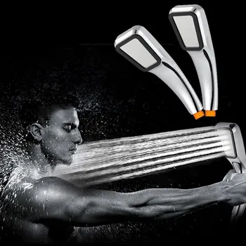 

High Pressure Shower Head Powerfull Boosting Spray Bath Water Saving Super Low Adjustable Handheld Shower Head Shower new