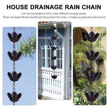 

1PC Durable Elegant Copper Practical Decoration for Villa Gutter Downspout Rooftop