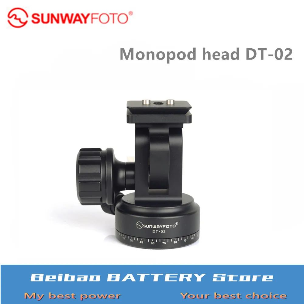 

SUNWAYFOTO DT-02 Monopod Head For DSLR Camera Monopod Ballhead Professional Aluminum Monopod Ballhead Monopod Head