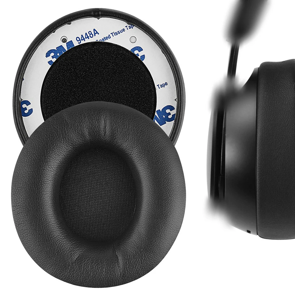 Protein Replacement Earpads Leather Ear Pads Cushion Cups Cover Repair Parts for Beats Solo Pro Wireless Headphones Headsets