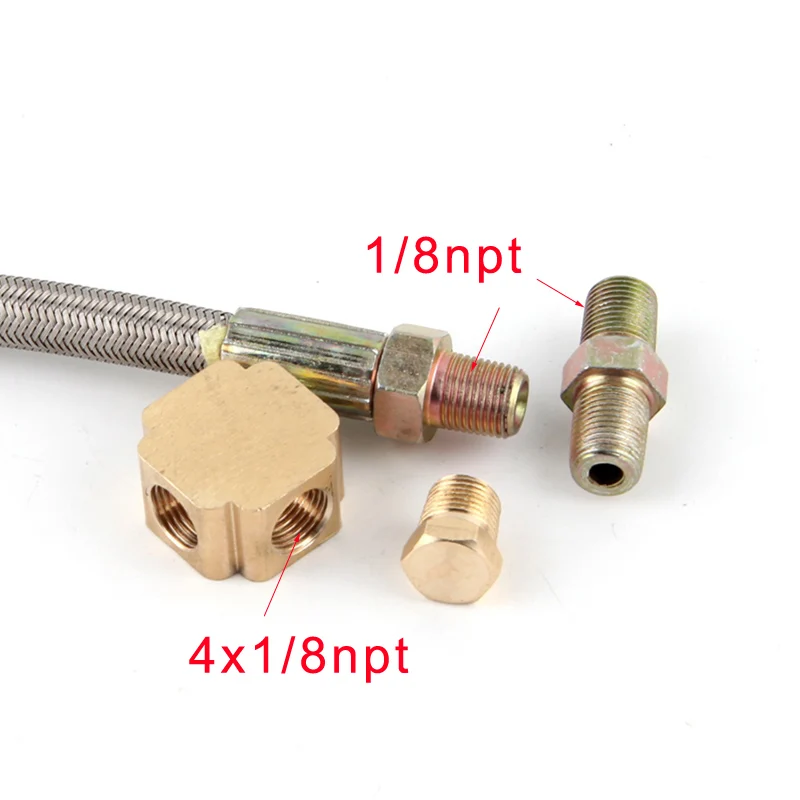 T3 T4 T3/T4 T04E T70 T66 T67 GT35 T3/60 1 GT45 турбо линия подачи масла 1/8 NPT 4AN|Подача и обработка