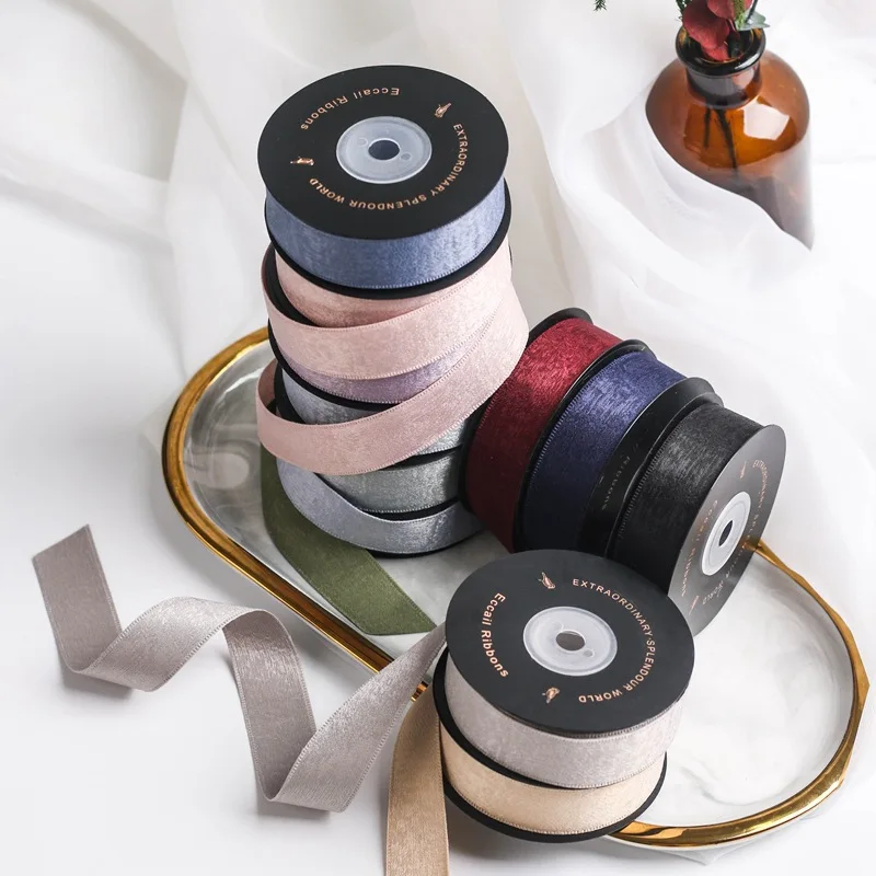 3 Yards Matte pattern ribbon DIY bow hair accessories material bouquet packaging clothing accessories gift decoration