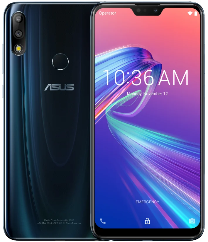 ASUS ZenFone Max Pro M2 ZB631KL, 4 Гб ОЗУ, 64 Гб ПЗУ, 6,3 дюймов, 4G LTE, Face ID, 5000 мАч, Android 8,1, смартфон, игровой телефон - Цвет: Midnight Blue