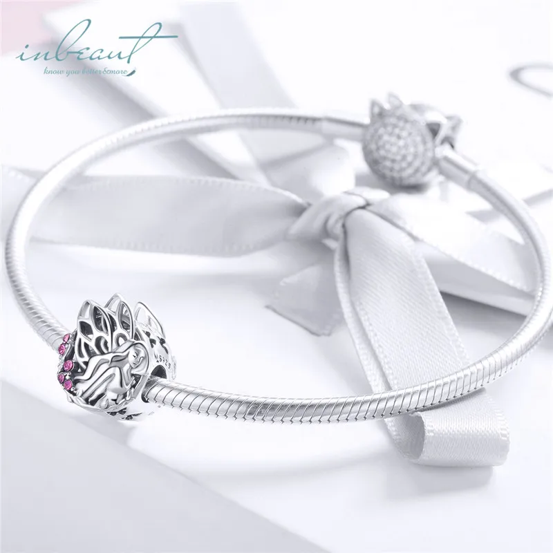 S925 стерлингового серебра fit Pandora браслет бабочка девушка бусины 925 розовый циркон гений эльф амулет крыло для цепи diy ювелирные изделия