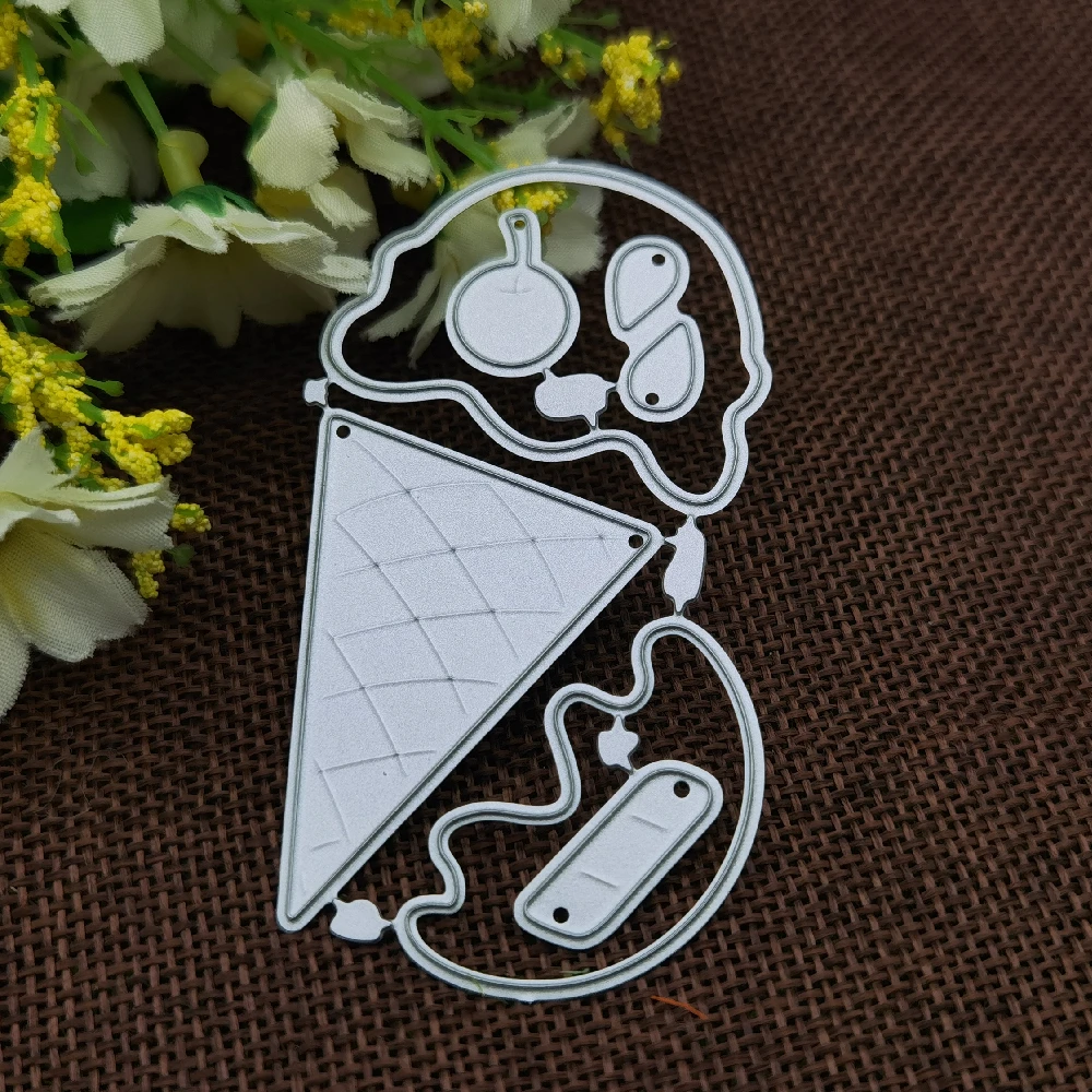 Ice Cream Metal Cutting Die Stencil Template for DIY Embossing Paper Photo Album Gift Cards
