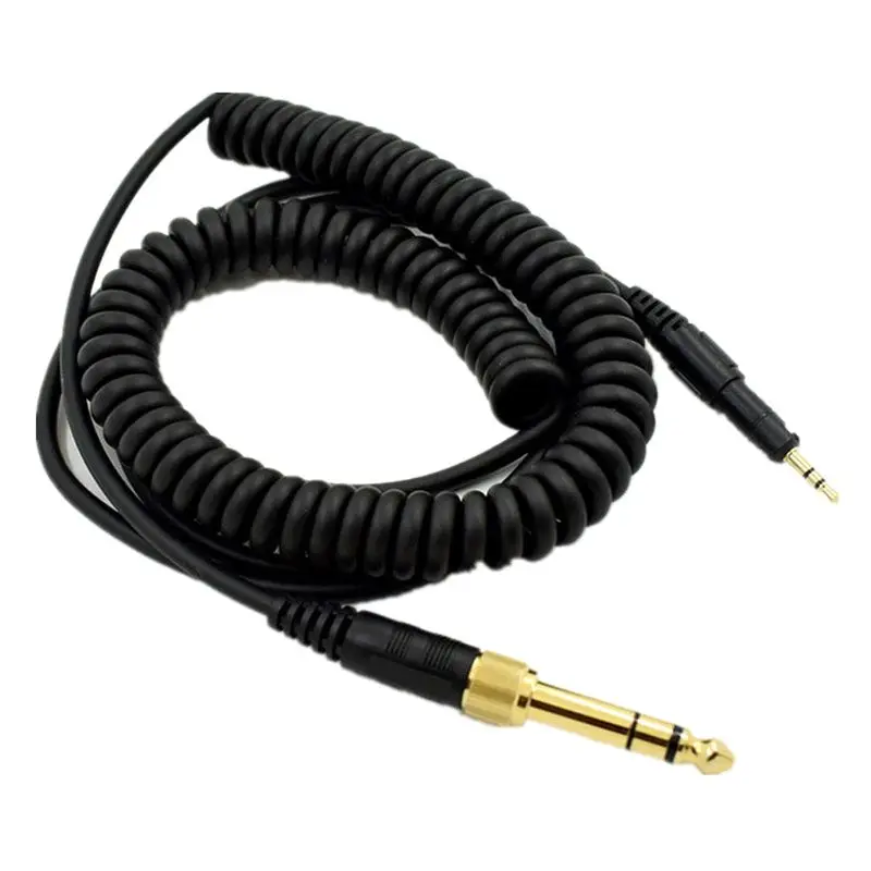 Адаптер наушников пружина аудио кабель провод DIY Замена для Audio-Technica ATH-M50x ATH-M40x/Sennheiser HD518 HD598 HD595