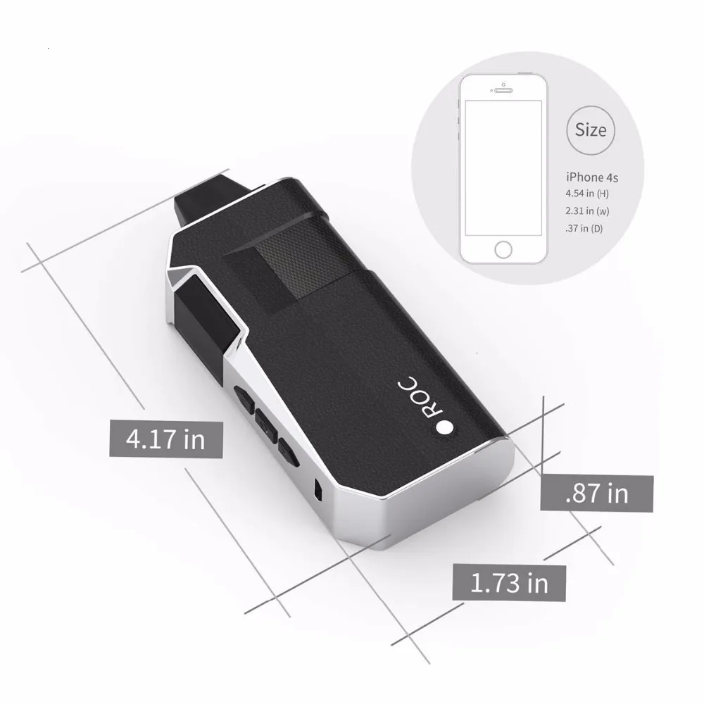 

Vaporizer 2200 Mah Temperature Control Battery Celsius Fahrenheit For Portable Hay Steam Engine Ceramic Chamber