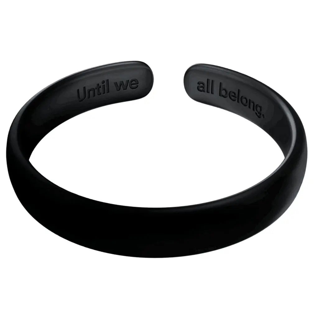 Hot Sale Fashionable Total Black Letter Ring Copper Incomplete Open Marriage Equality Theme 4 Size Fashion 2019 | Украшения и