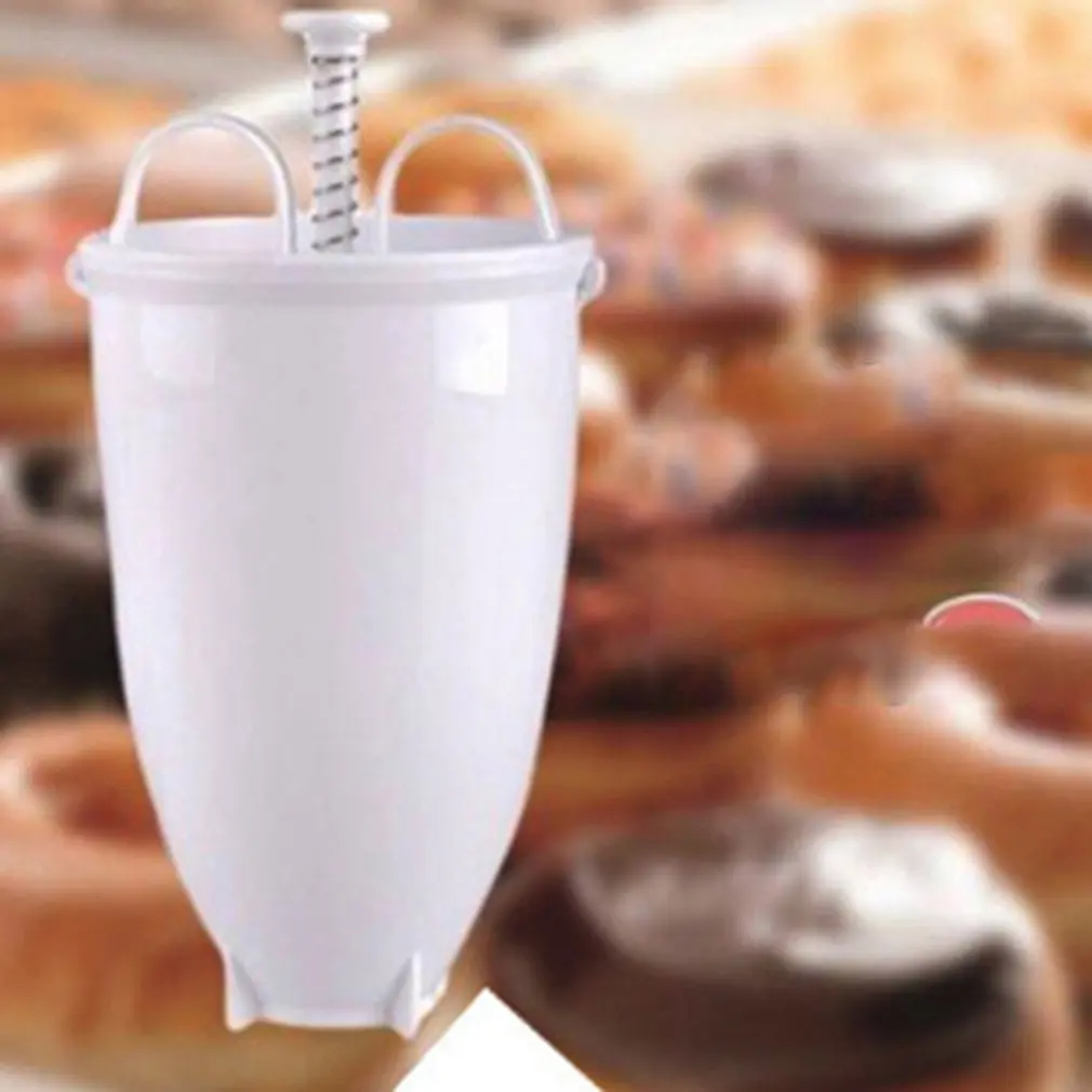 Пластиковая ручная машина для пончиков фритюрница форма для пончиков пластиковая легкая вафельница для пончиков