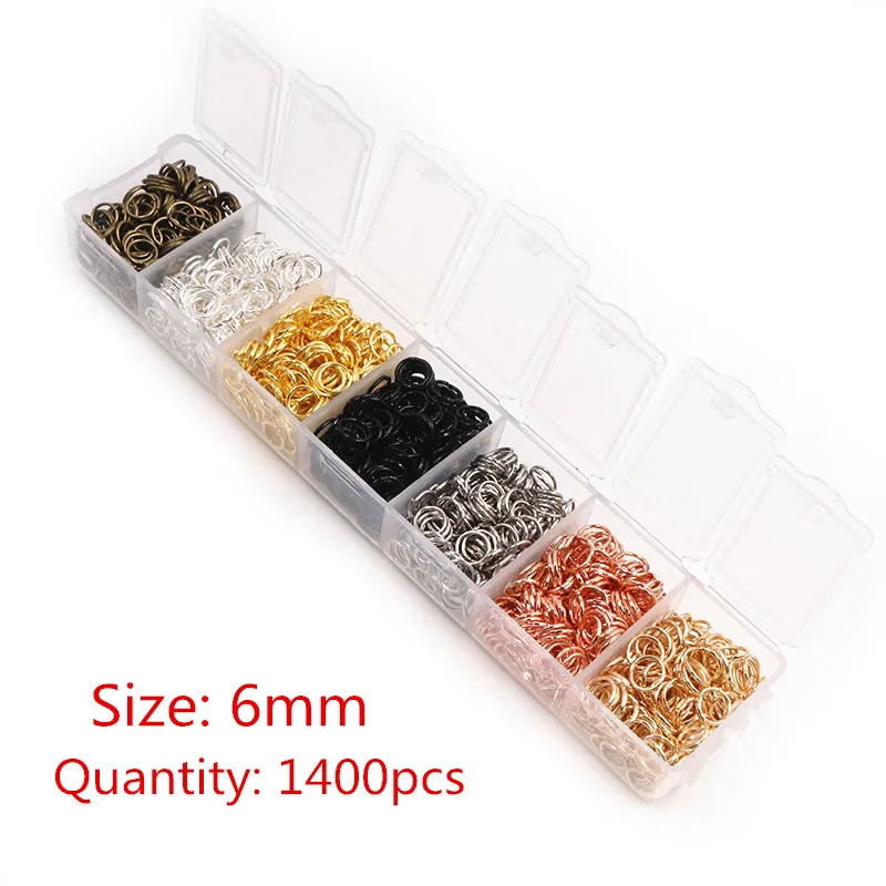 One Set Box 3 4 5 6 7 8 10mm 8 Colors Open Jump Rings Split Rings Link Loop For DIY Jewelry Making Findings Connector 