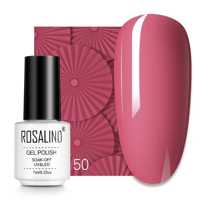 ROSALIND 7ML Nail Gel Polish Hybrid Varnishes All For Manicure Nails Art Base Top Coat UV Lamp Vernis Semi Permanent Varnishes RC50