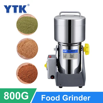 

800G Mill Ultrafine Grain Miller Grains Spices Hebals Cereals Coffee Dry Food Grinder Medicine Grinder With 2 Layers Blades