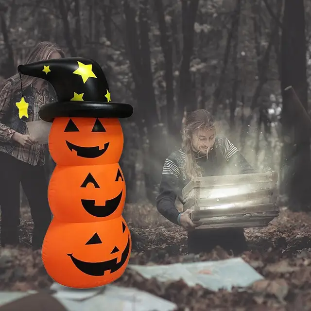 Halloween Pumpkin Ghost Roly-Poly Inflatable Tumbler Toys Water Flooding Easy to Clean Strong Durable Christmas Outdoor Decor 5