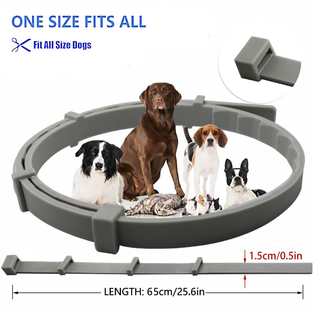 Seresro Pet Dog Collar Adjustable Repellent Dog Anti Flea Ticks Lice