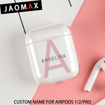

Name Custom Case For AirPods Pro Cover Protective Customized Initials Personalized Cases For Airpods 2