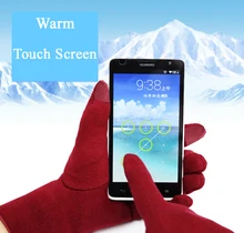 2021 New Fashion Winter Gloves Warm Touch Screen Riding Windproof Internal Plush Warm Catch Velvet Gloves Women Outdoor Gloves
