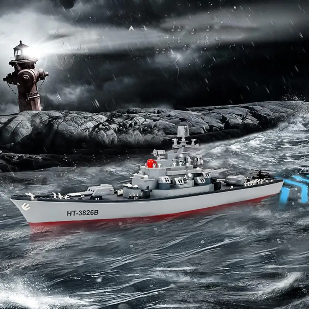 RC Boat 6KM/H High Speed 58cm 1:250 Military Battleship RC War Ship Toy Remote Control Boat As Gift For Children Toy Kid-US Plug RC Boat 6KM/H High Speed 58cm 1:250 Military Battleship RC War Ship Toy Remote Control Boat As Gift For Children Toy Kid-US Plug