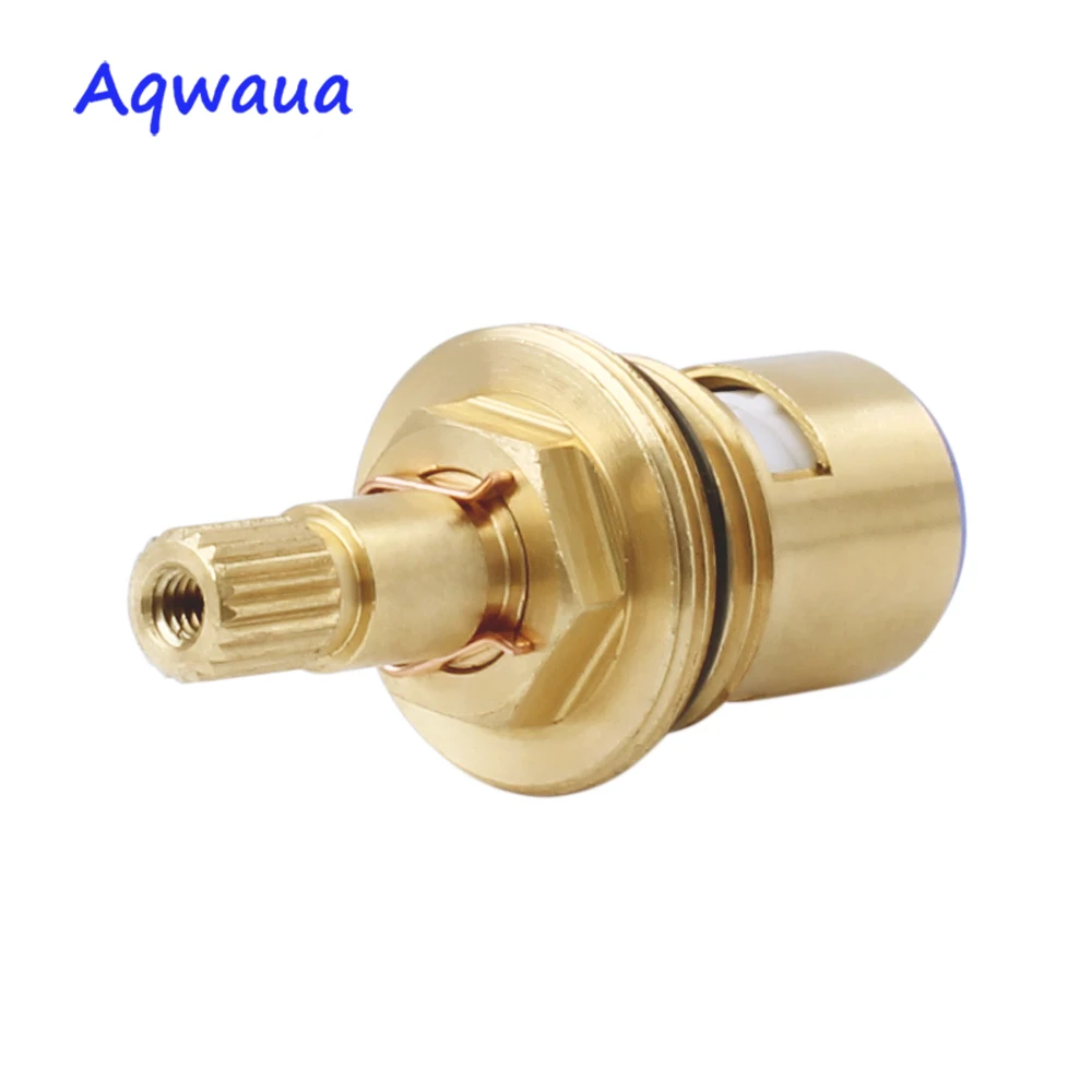 Ceramic disc faucet cartridge spout brass replacement part for water mixer tap inner valve core