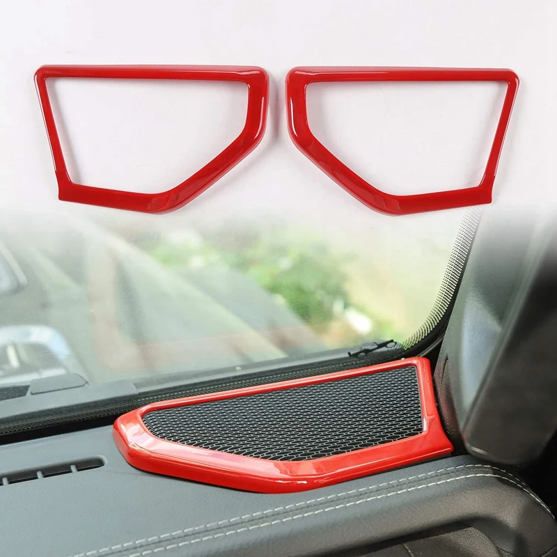 

A Pillar Speaker Decoration Cover Trim Stickers for 2018-2019 Jeep Wrangler JL/JLU Car Interior Accessories
