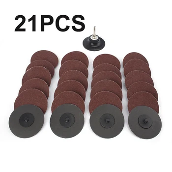

Sanding Discs Grinding 60Grit Surface Round Pad Roll Lock Attachment Supplies