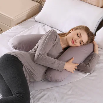 

Comfortable V-Shape Multifunction Side Sleeper Pillow Support Pillow Cuddly for better sleeping Pillow 73*73cm
