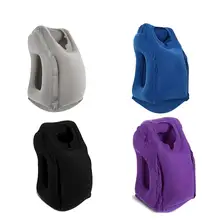 Environmentally Friendly Pvc Flocking Inflatable Pillow Aircraft High-Speed Rail Travel Sleepy Standing Artifact