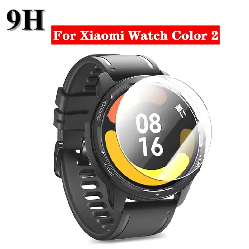 

BEHUA 9H Protective Tempered Glass For Xiaomi Mi Watch Color 2 Color2 Sport Smartwatch Full Cover HD Clear Screen Protector Film