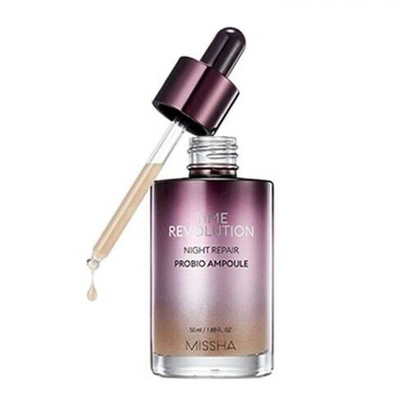 MISSHA Time Revolution ночной ремонт Probio ампул 50 мл Увлажняющая сыворотка для лица Уход за кожей против старения эссенция для лица Корея Косметика