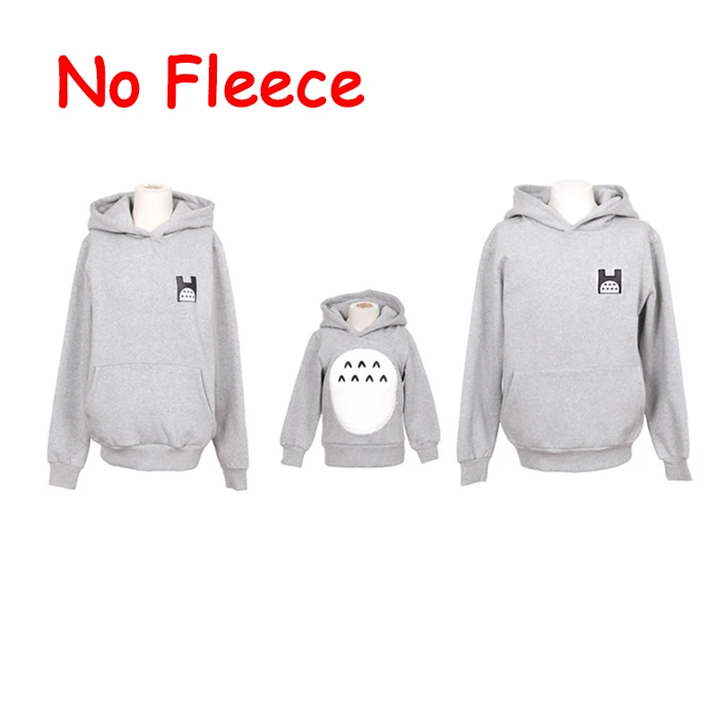 thin gray Зимняя толстовка с героями мультфильмов одинаковые топы для мамы и дочки, для родителей и детей, серая флисовая рубашка для детей, для папы и мамы Повседневная теплая одежда - Цвет: thin gray
