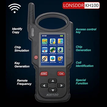 

obd2 Lonsdor KH100 Hand-Held Remote Key Programmer Generate Chip/ Detect Remote Frequency For Toyota 8A(H) Chip car accessories