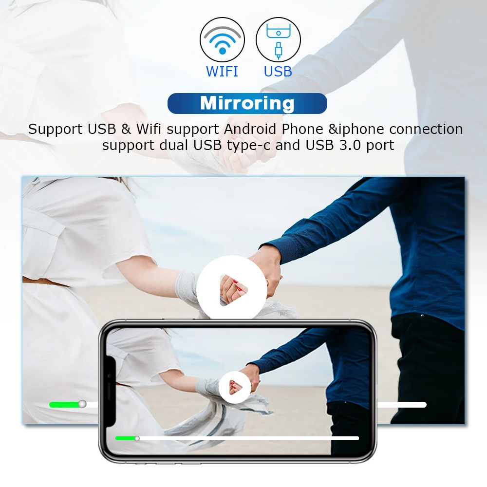 Perfect 2 Din Android 9.0 Car Multimedia player for Porsche/911/997/Cayman/Boxter radio head unit gps navi dvd stereo 2GB RAM 4G IPS+DSP 4