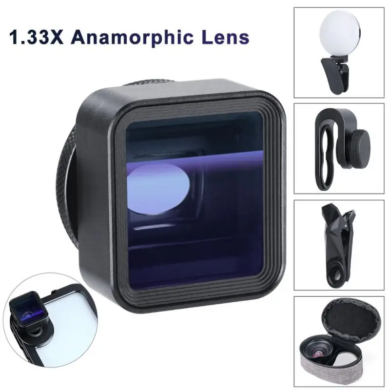 

17mm Universal Anamorphic Phone Lens Professional Clear Picture Quality For IPhone Xs Max X For Huawei P20 Pro Mate+!
