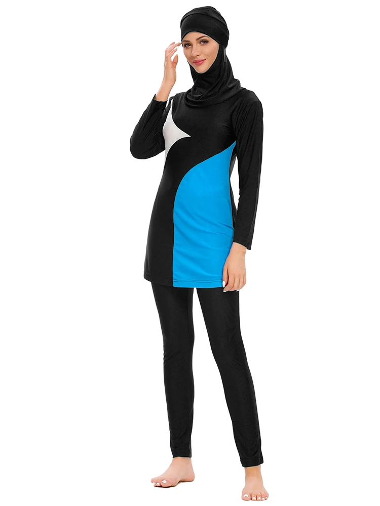 3 шт. мусульманские женские с длинным рукавом скромное купальники ...