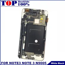 Регулировка яркости lcd s для samsung Galaxy Note 3 N9005 Note3 lcd дисплей рамка кодирующий преобразователь сенсорного экрана в сборе Замена