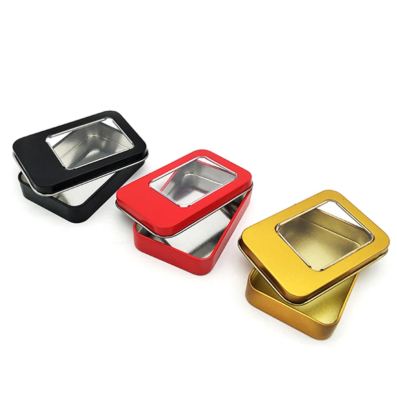 

Small Cover Metal Tin Lip Balm Beard Wax Cream Sweets Cosmetics Pills 9x6x2CM